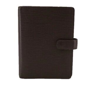 LOUIS VUITTON Epi Agenda MM Day Planner Cover Mocha R2004D LV Auth 109749